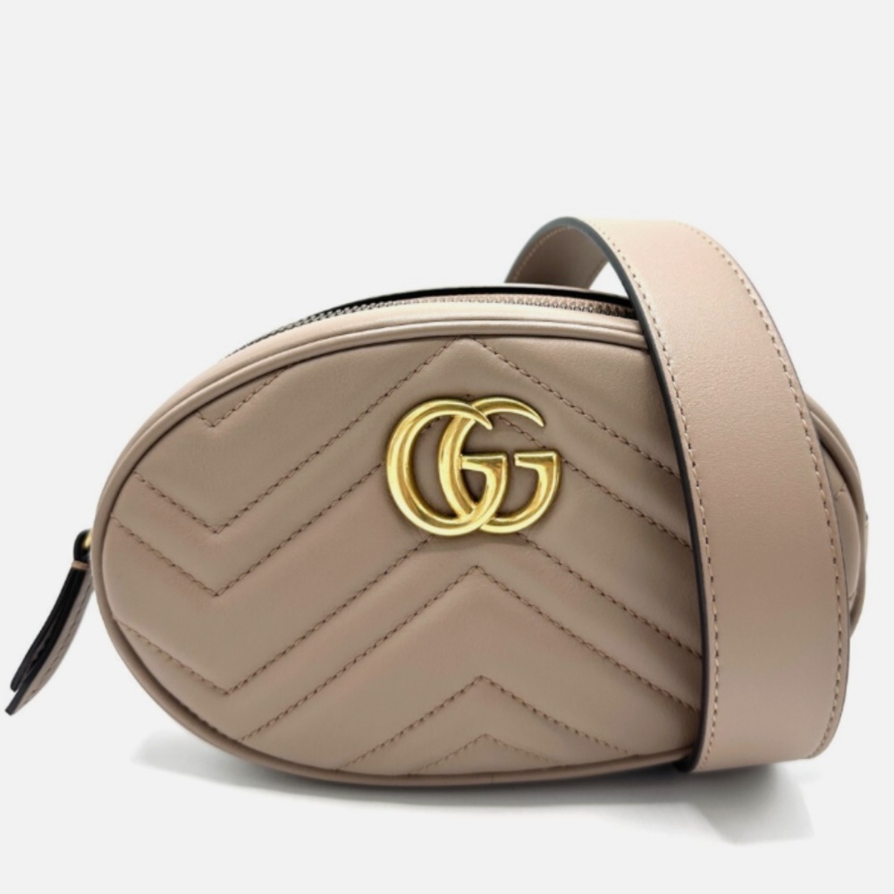 Gucci GG Marmont Belt Bag Taupe 85cm